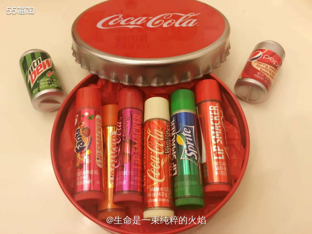 可可爱爱的唇膏Lip Smacker 可口可乐派对装唇膏  