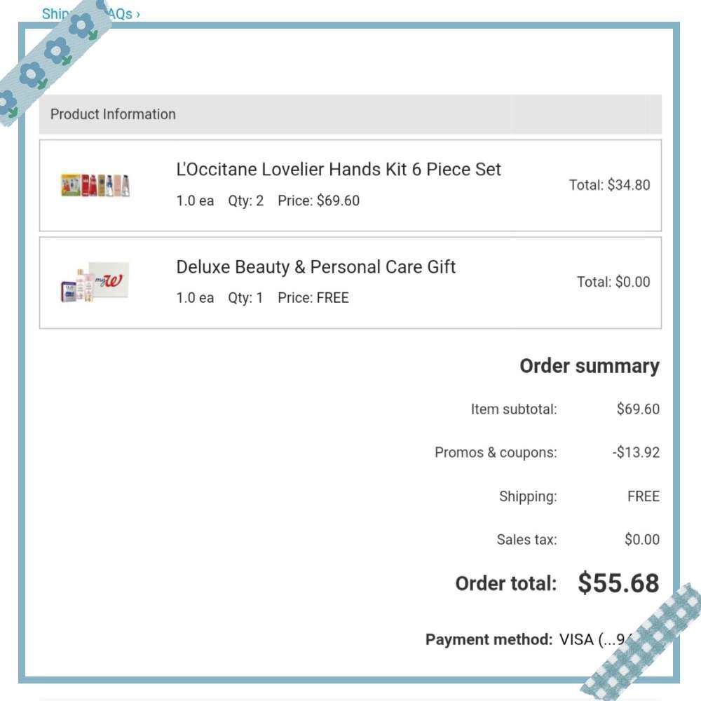 半夜的时候无意间发现沃尔格林上线了这个欧舒丹的超值护手霜套盒