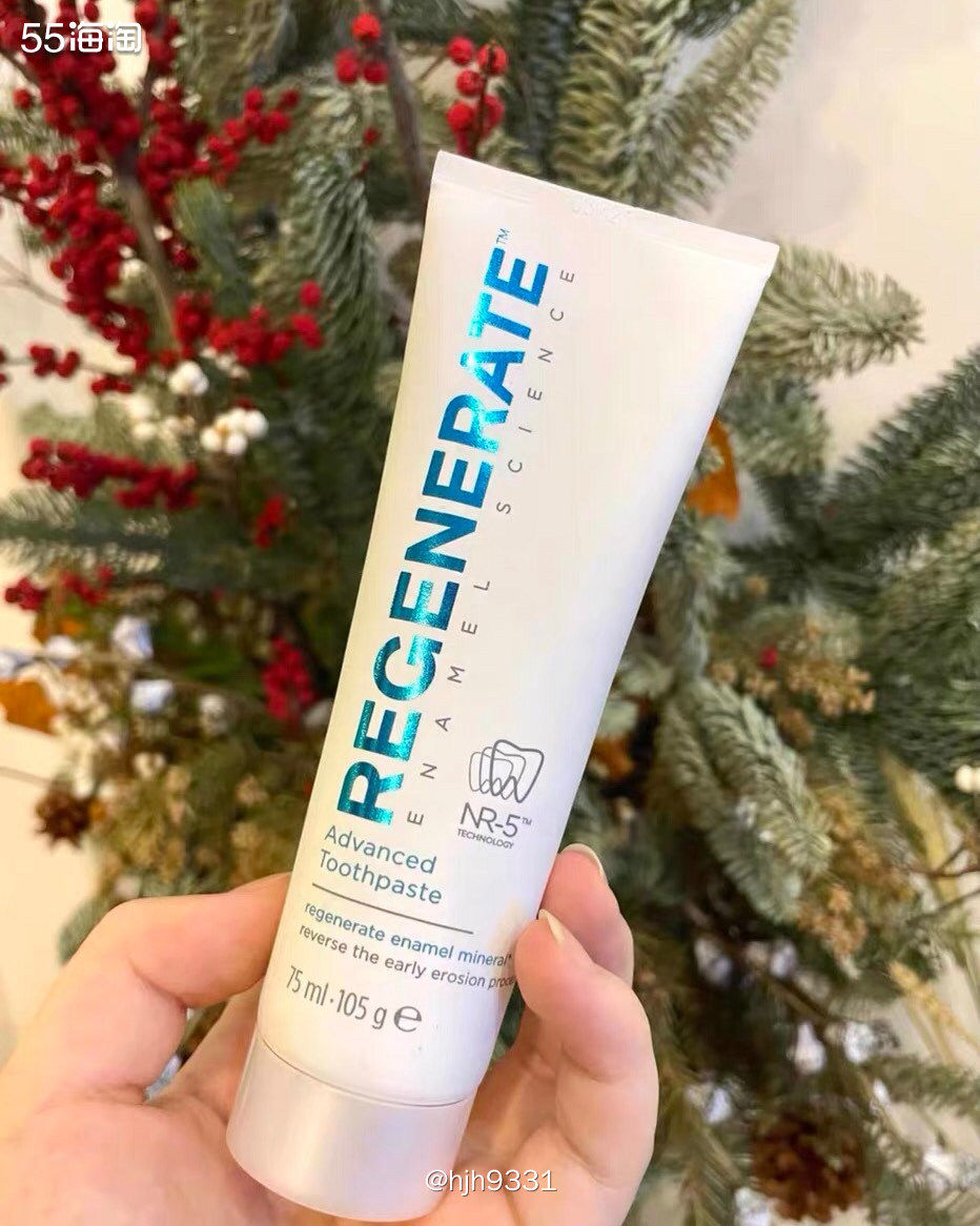 Regenerate 高级牙膏-经过证明-矿化牙釉质，打造坚