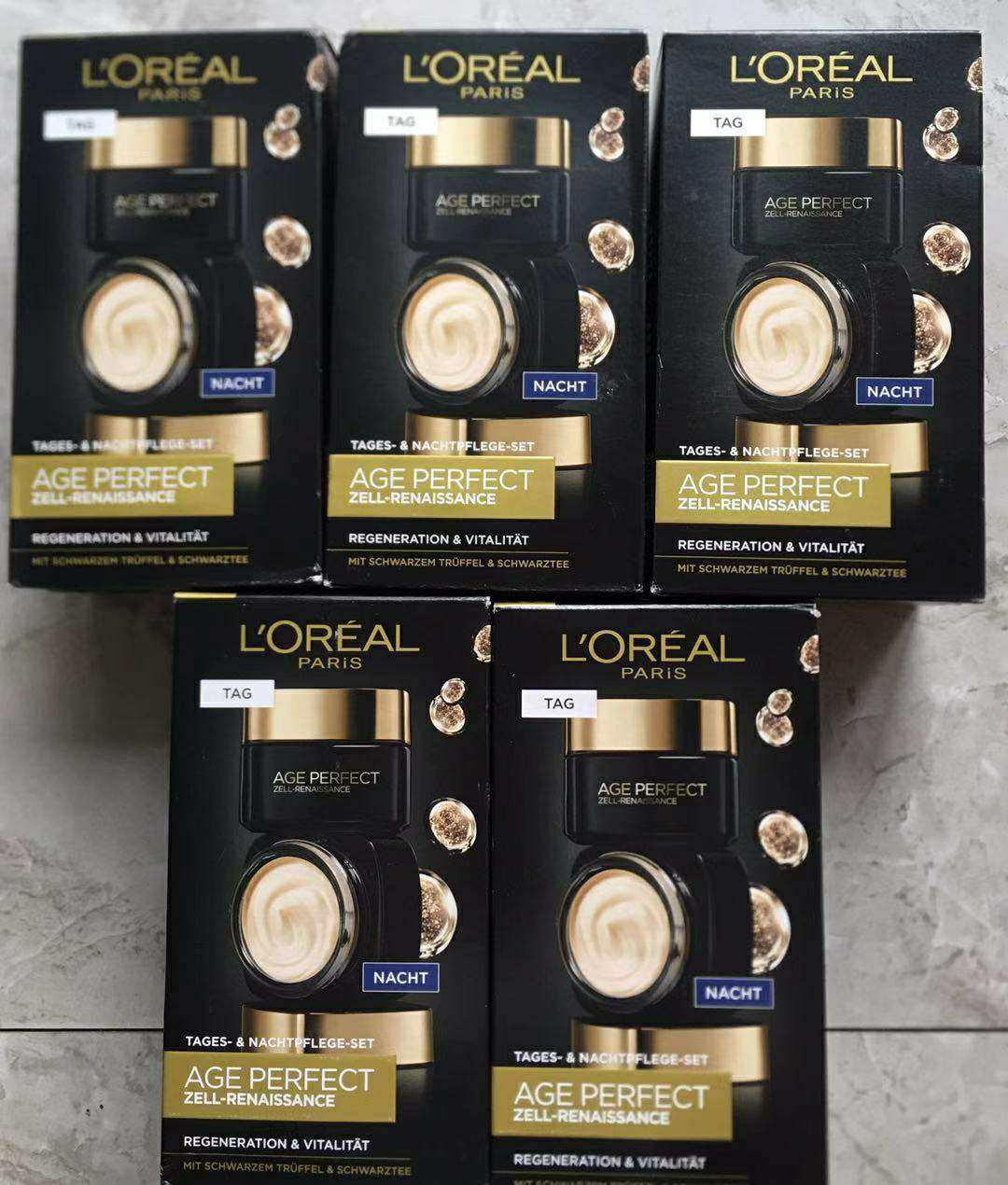 欧莱雅金致系列是它家高端线，这款日晚霜买下来送长辈挺好的，性