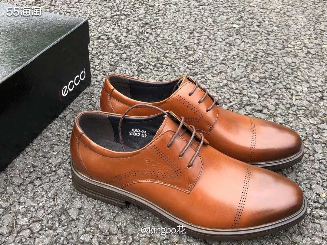 ▶️海外购必buy，好价收ECCO爱步牛津布皮鞋，防水透气又