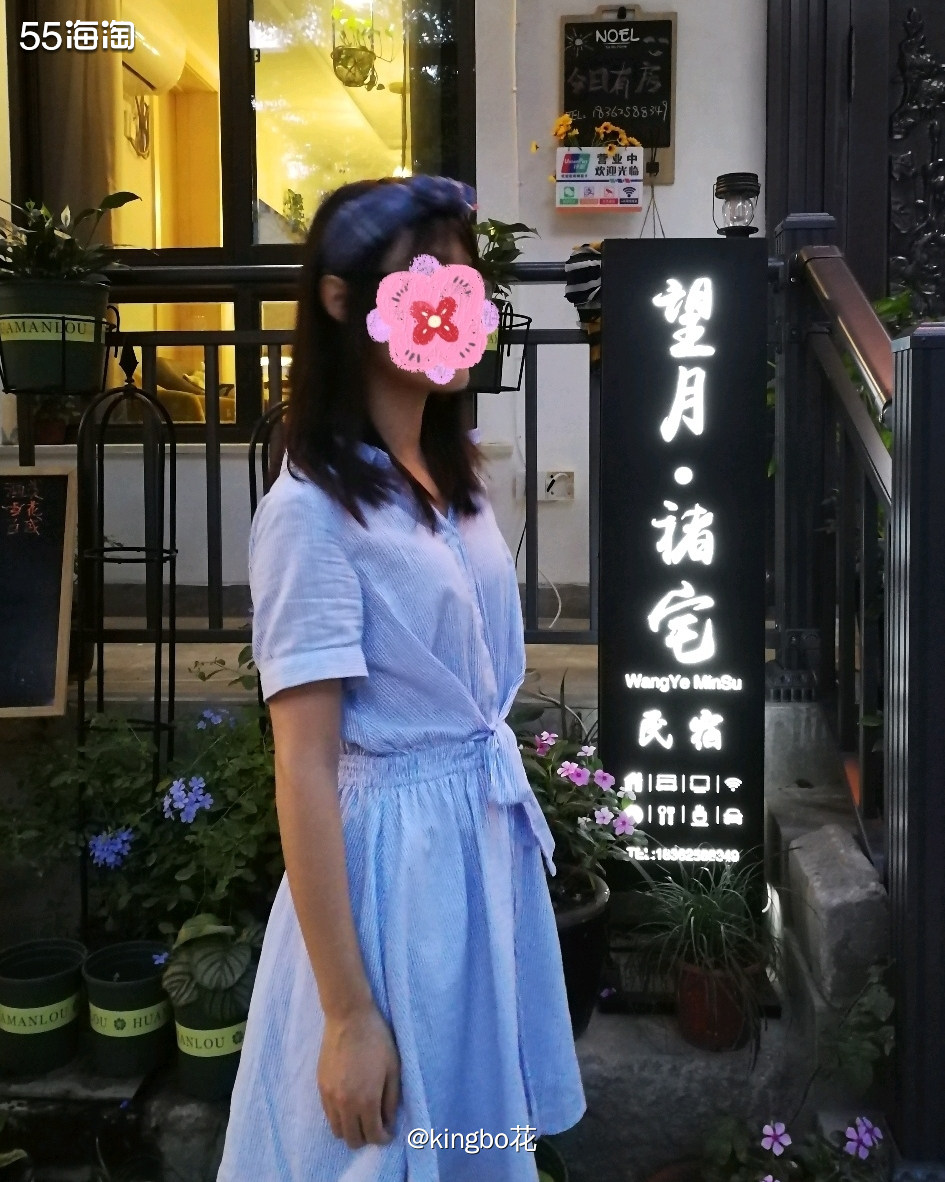 ▶️今日分享装嫩小心机，蓝色系带蝴蝶结连衣裙&蓝色发箍  ▶