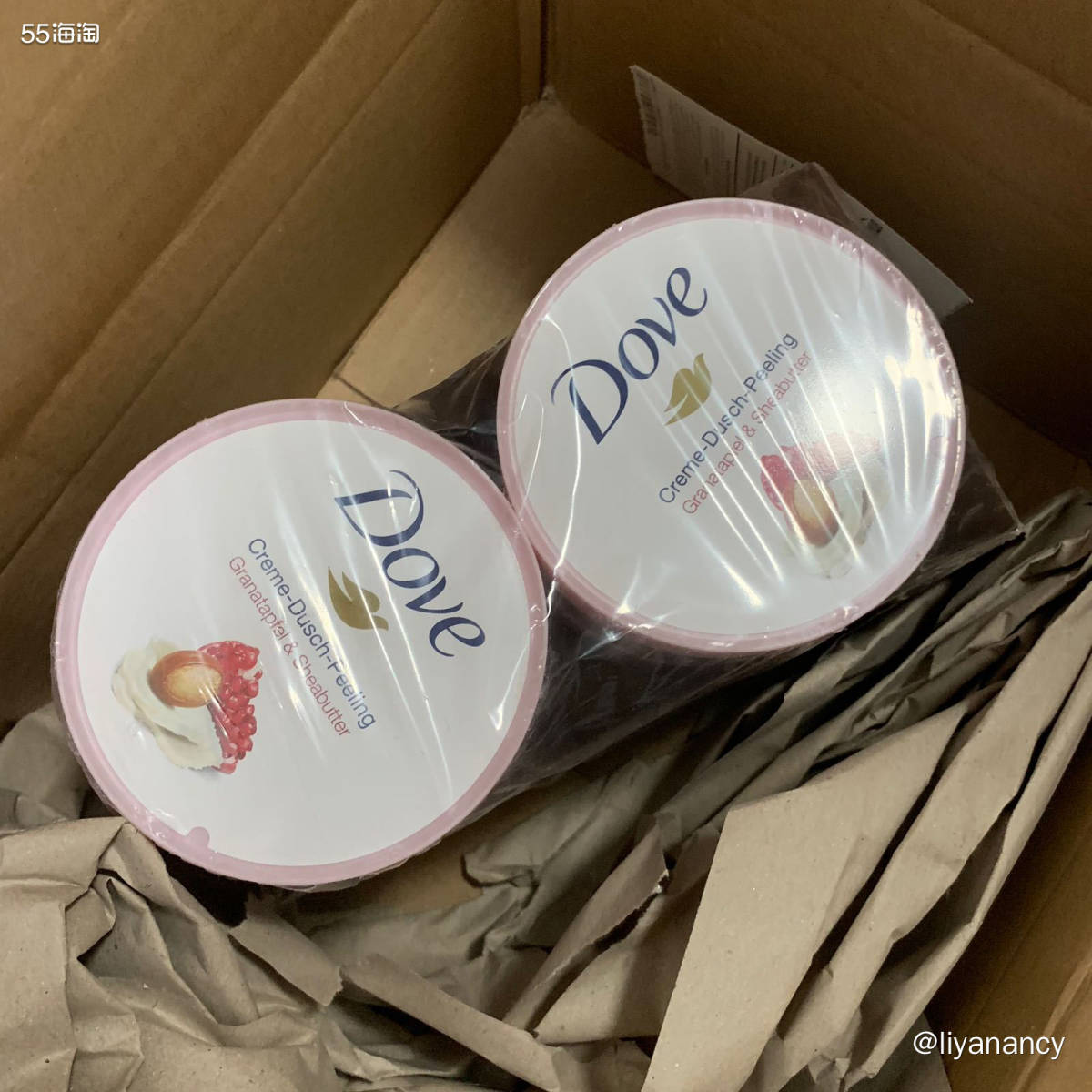 ✨这个dove石榴磨砂膏在亚马逊有多好买呢？在55论坛上一搜