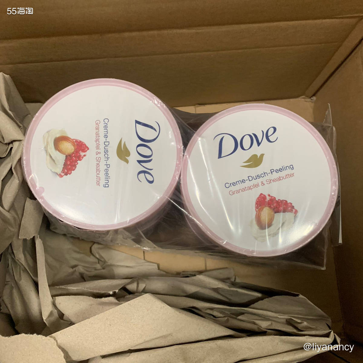 ✨这个dove石榴磨砂膏在亚马逊有多好买呢？在55论坛上一搜