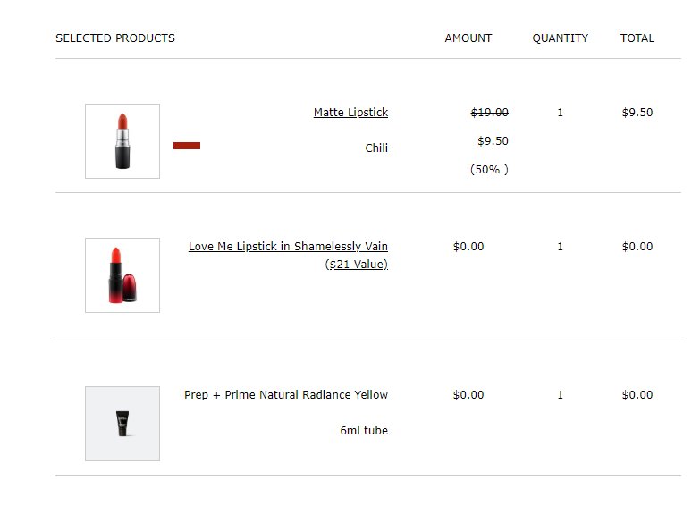 今年6月份，美国MAC官网有活动，MAC的口红唇釉高光五折还