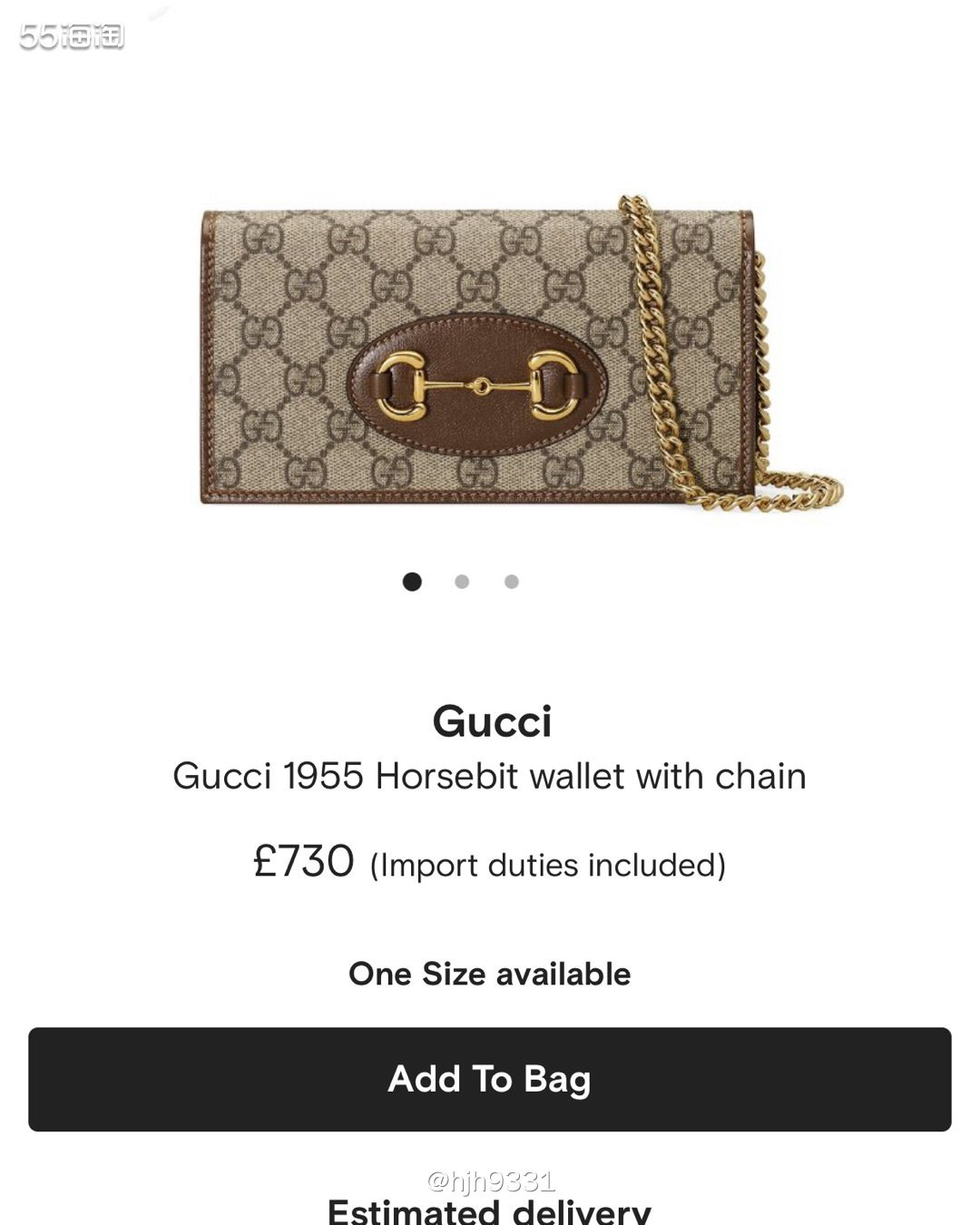购买网站：Farfetch 发发奇 种草物品：Gucci钱包
