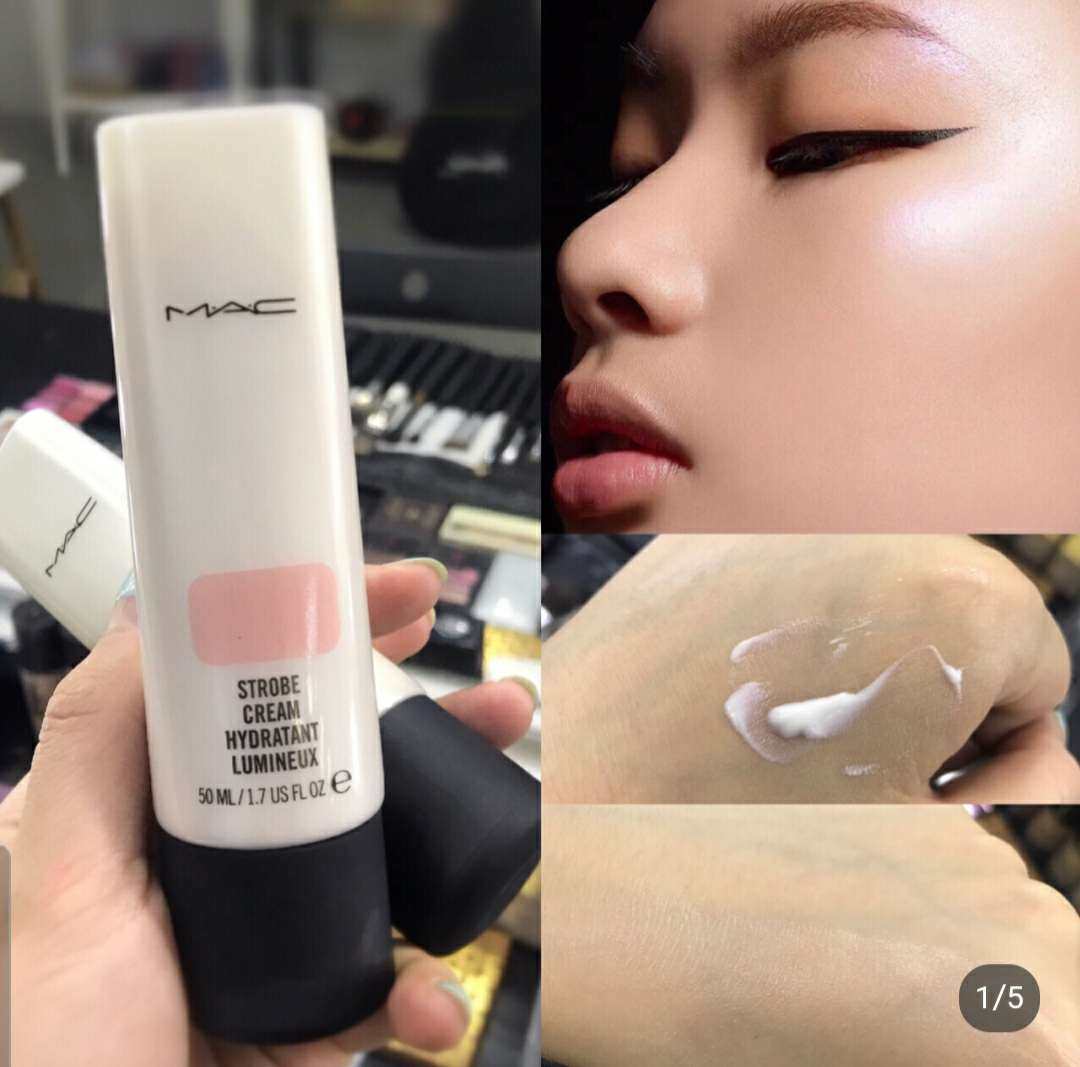 🚌Mac珠光妆前乳,妆前提亮,打造光感肌,用了就像打了玻尿