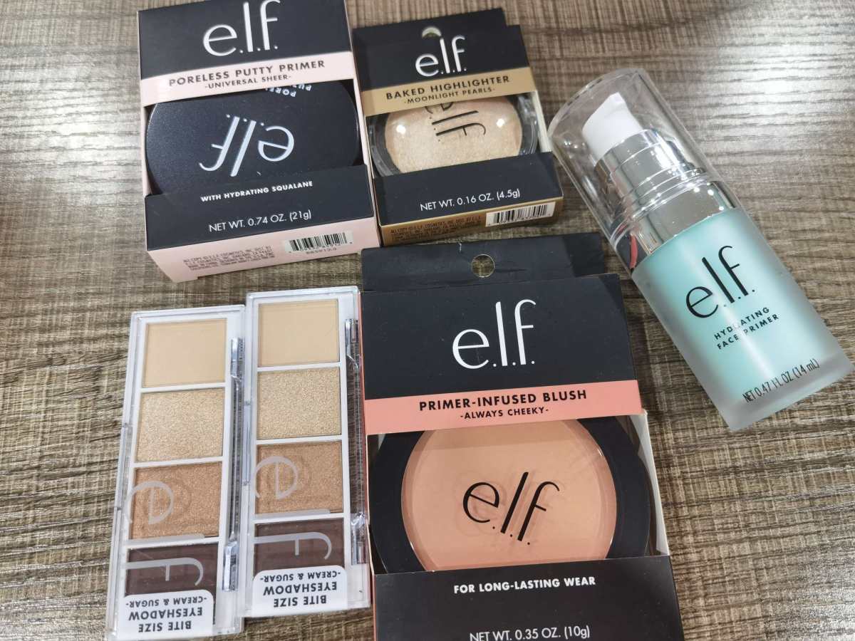 拖延症**者来交作业了，4月在elf美国官网海淘了眼影和腮红