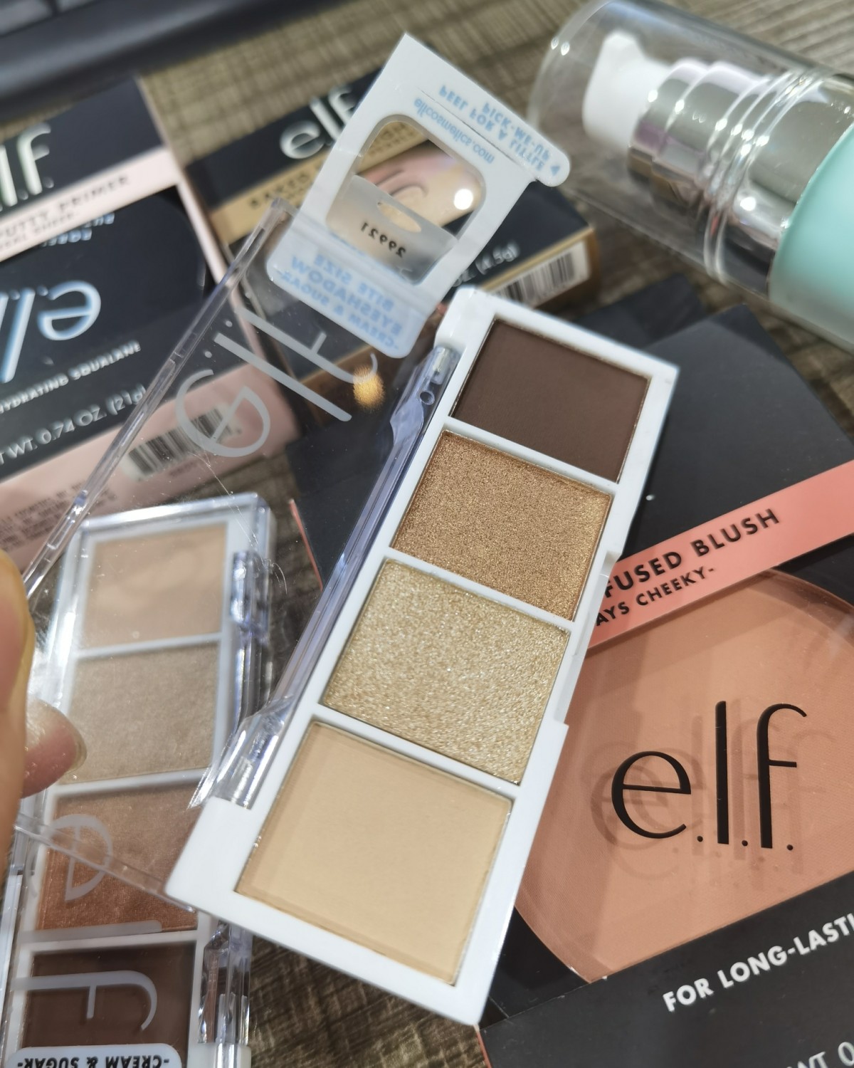 拖延症**者来交作业了，4月在elf美国官网海淘了眼影和腮红