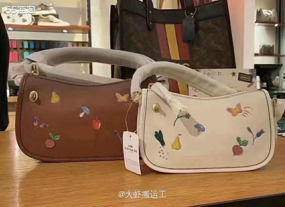 💟Coach swinger garden小号🌟刺绣sw