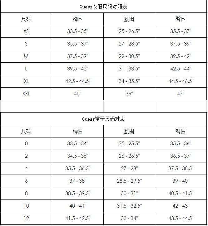 海淘服饰或者鞋子，尺码一直是令人头**的事情，比如海淘gue