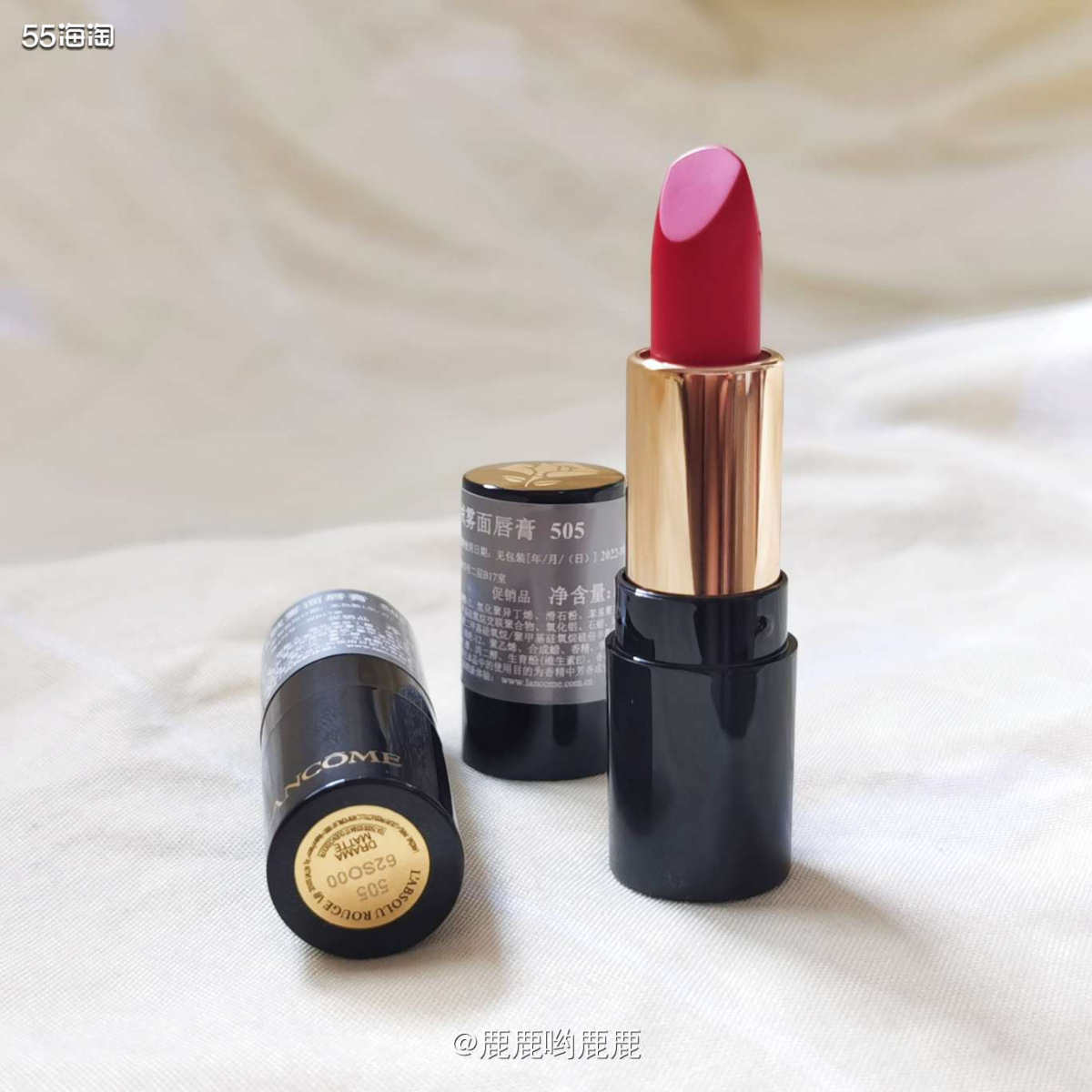 . 👧 黑管#505是去年非常火的丝绒雾面超正的苹果色🍎