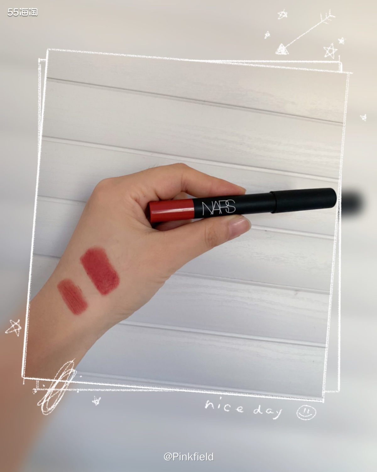 💄NARS 唇膏笔#Dolce Vita √质地：哑光丝绒
