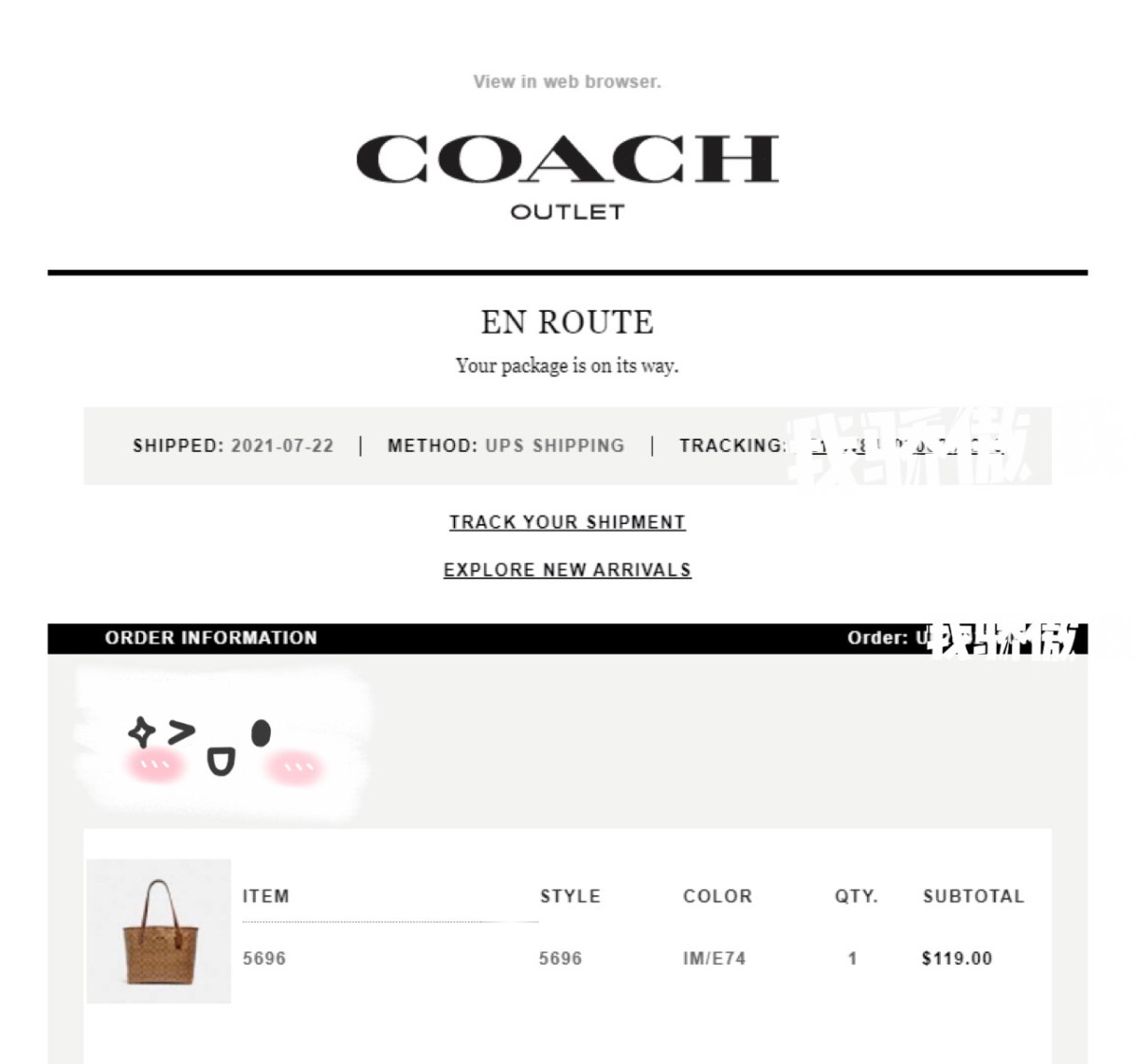 奥莱第一单 对于我一个55小白来讲必须写点什么纪念一下😂 