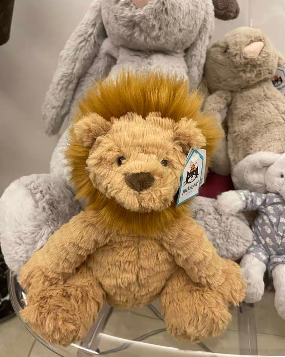 家有萌宠#jellycat 炸毛狮子,房间因为有它多了一丝温暖,母婴儿童海淘