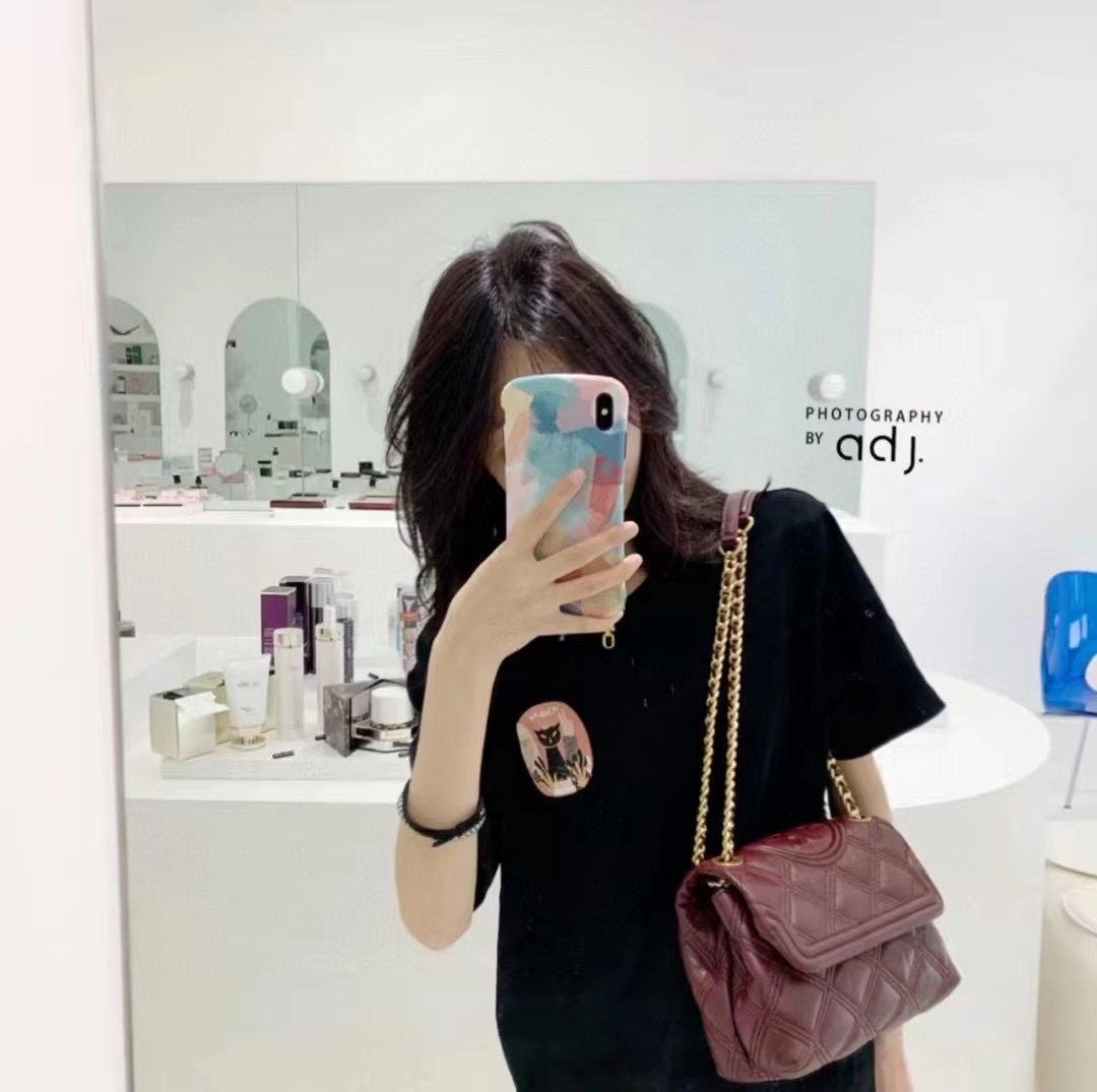 tory burch专柜最最最新款 油蜡皮fleming s