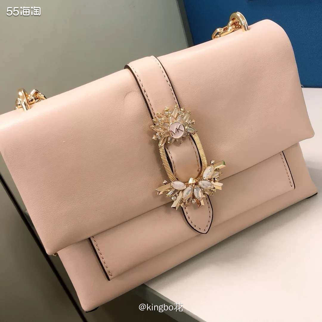 🔴MK cece粉钻中号，包包搭扣带有钻石装饰，简约又奢华