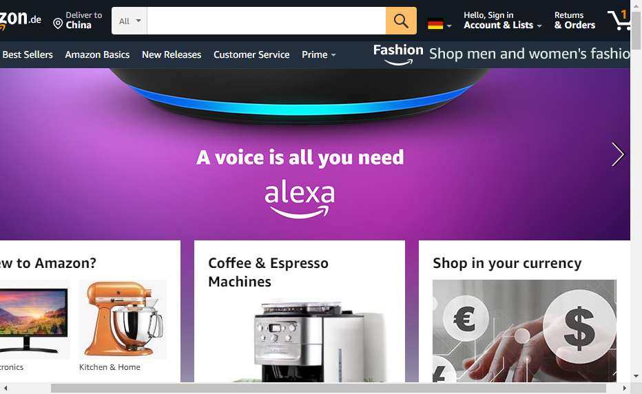💡德亚链接：https://www.amazon.de/ 