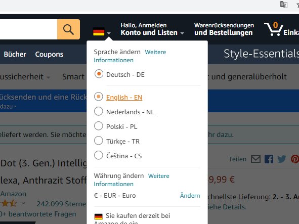 💡德亚链接：https://www.amazon.de/ 