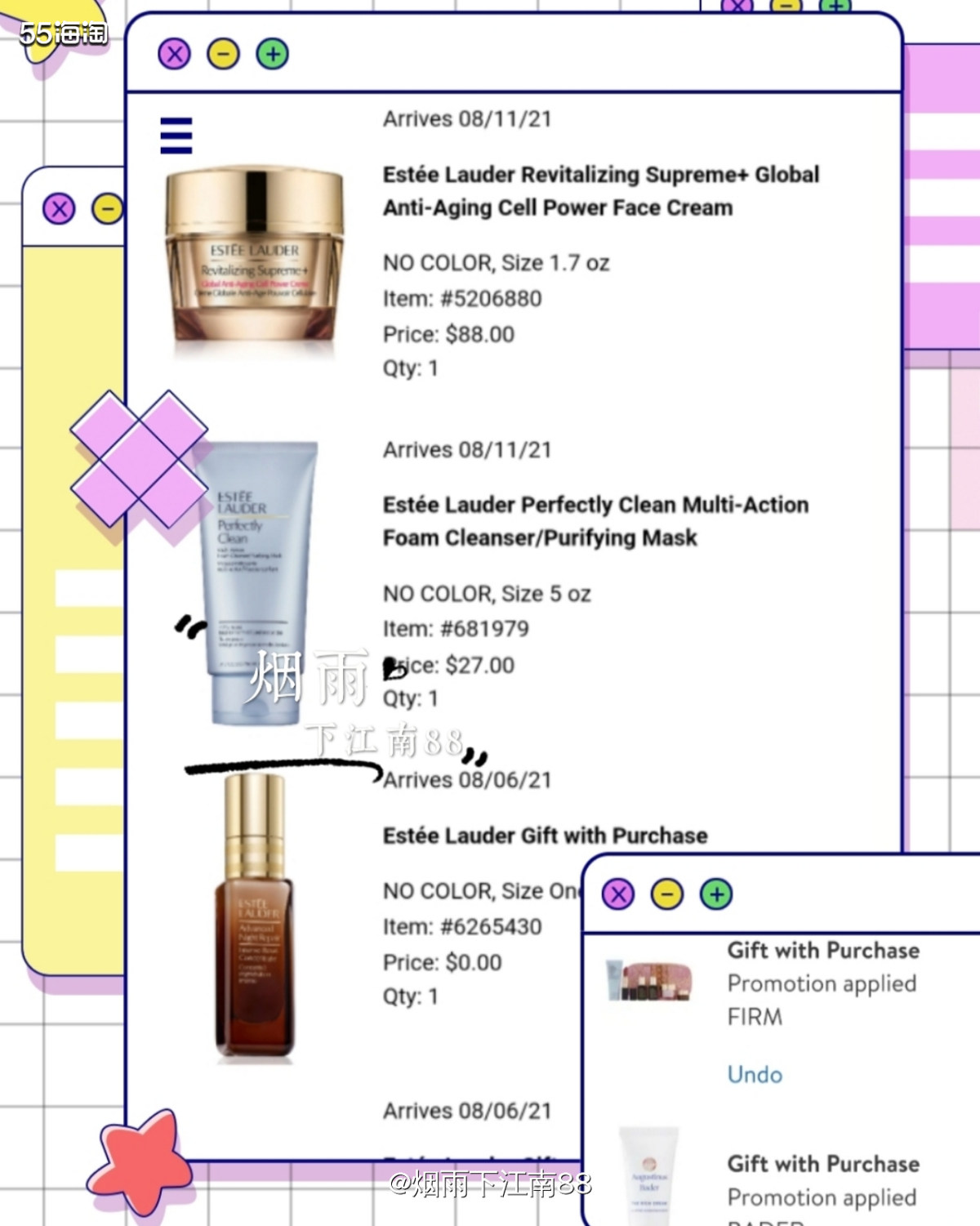 昨天晚上Nordstrom雅诗兰黛升级了，明明前一天原价购入