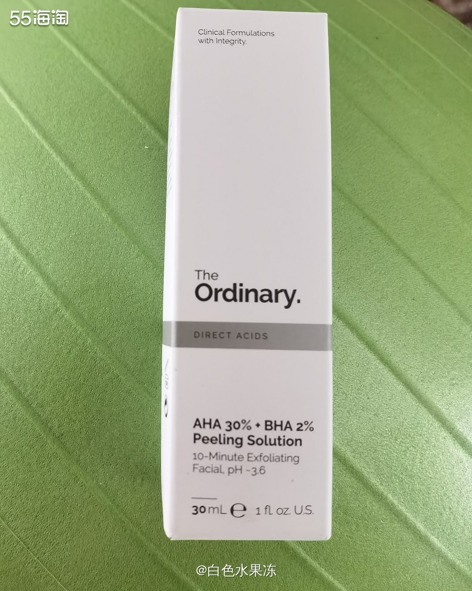 🌸The ordinary果酸面膜是相对来说酸度比较高的一