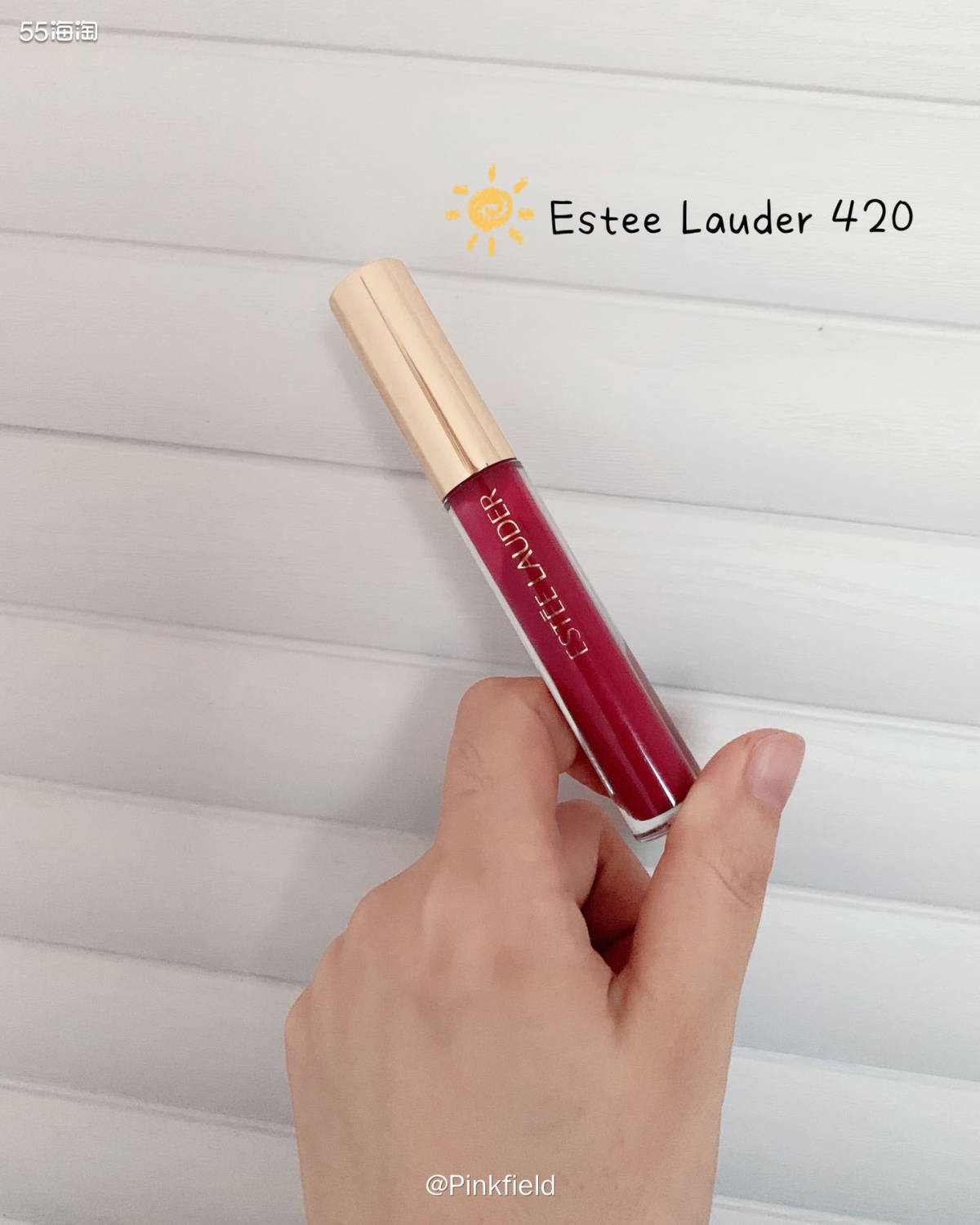 🌸雅诗兰黛花漾倾慕唇釉 420 （Rebellious R