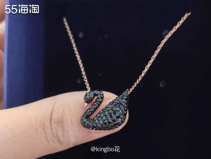 🔴施华洛世奇黑色小天鹅项链，经典就是经典！魅力又浪漫  �