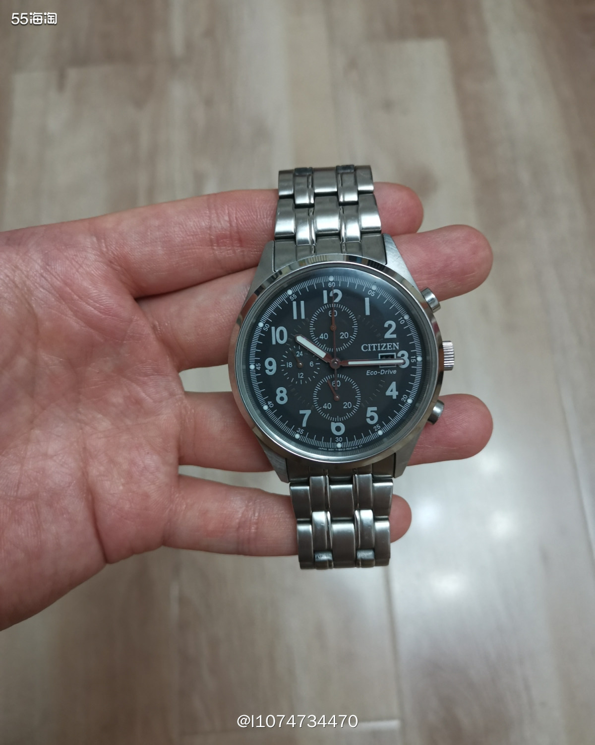 今天来晒晒我海淘过的饰品，西铁城男士光动能手表。  ❤️这款