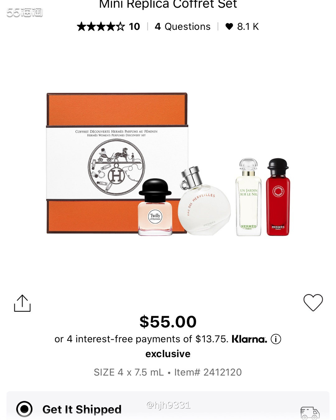 爱马仕的包袋实在太贵，买不起😄！ 但是一些彩妆和香水，还能