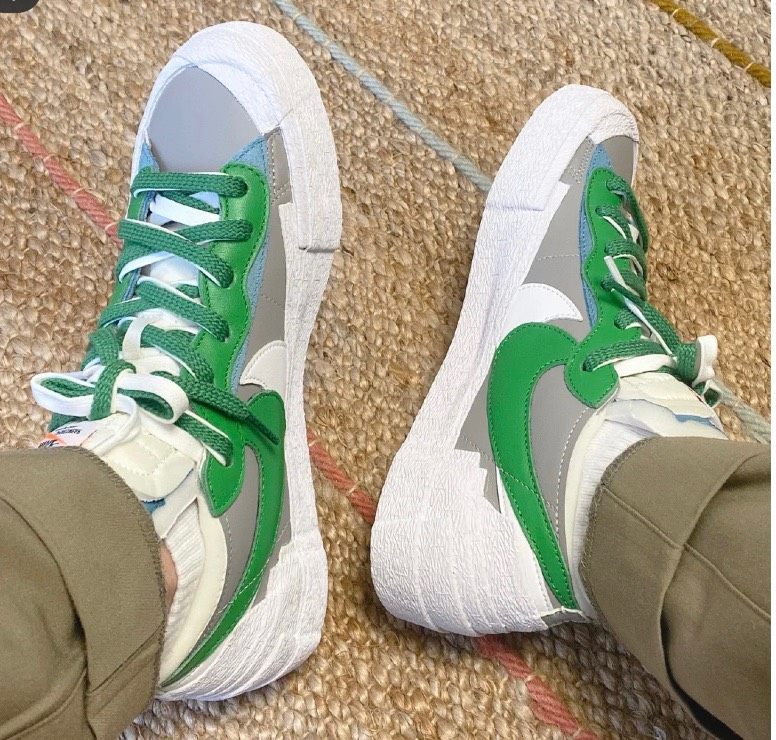 🤾🏻 NikeXSacai这款联名的白绿配色的运动鞋又有