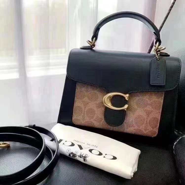 折扣现货Coach Tabby 20 Handle  黑拼老