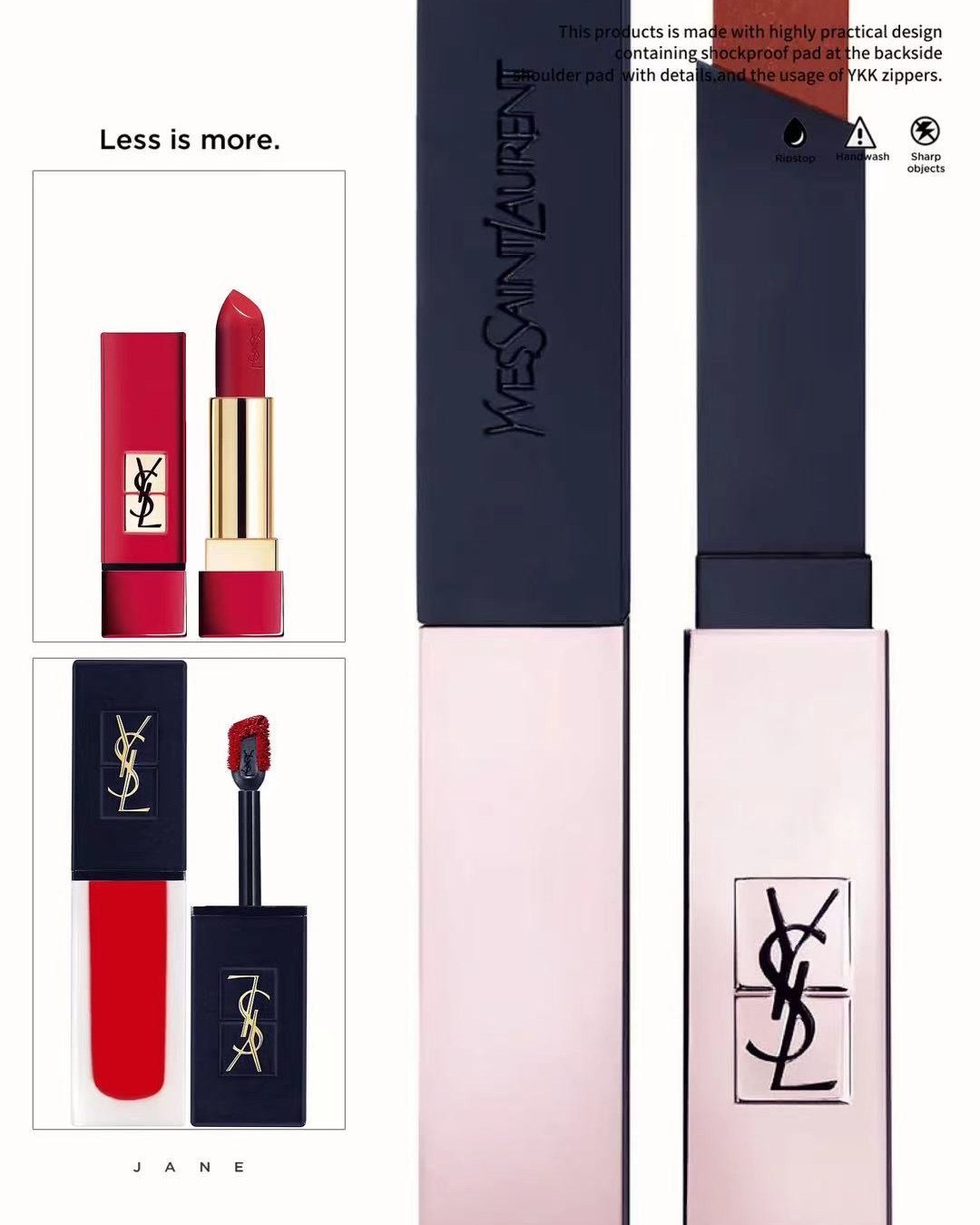 YSL美妆，的彩妆近来备受推崇。以其简约奢华的外观、稳定的质