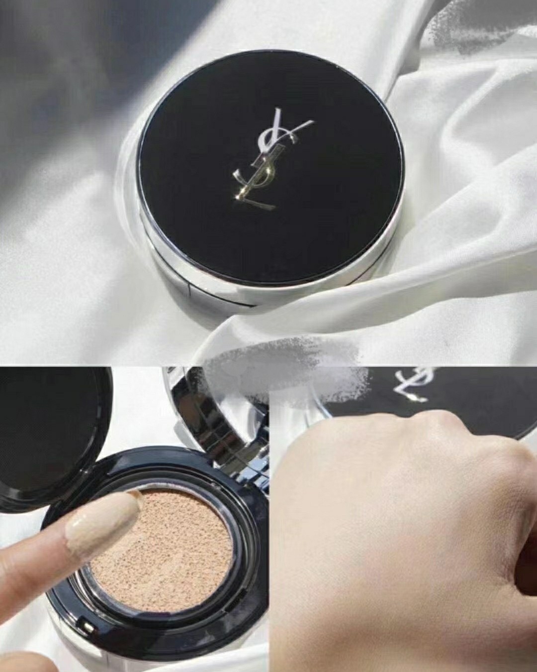 ❤️圣罗兰底妆产品说到了，就不得不说很绝的金银双垫，圣罗兰1