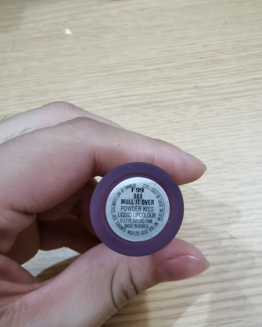 ✅ MAC 989 唇釉，MULL IT OVER，‮桃白‬