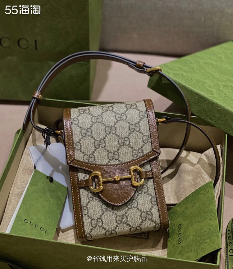 GUCCI1955马衔扣手机包丨Mytheresa可购入~✨