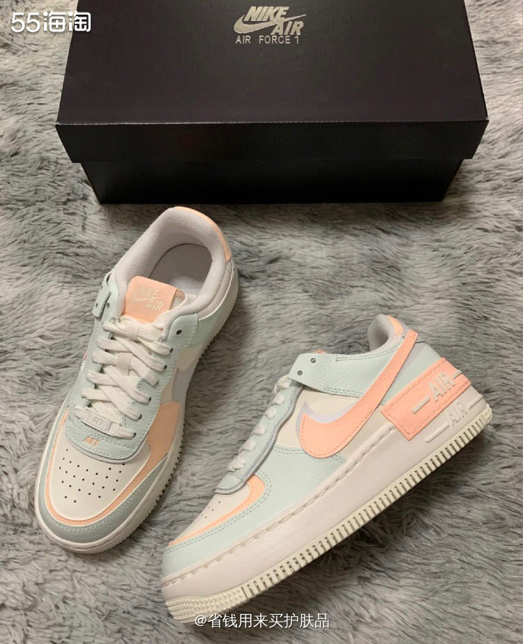什么?它居然把我看呆了!AF1淡蓝粉马卡龙💕   Nike