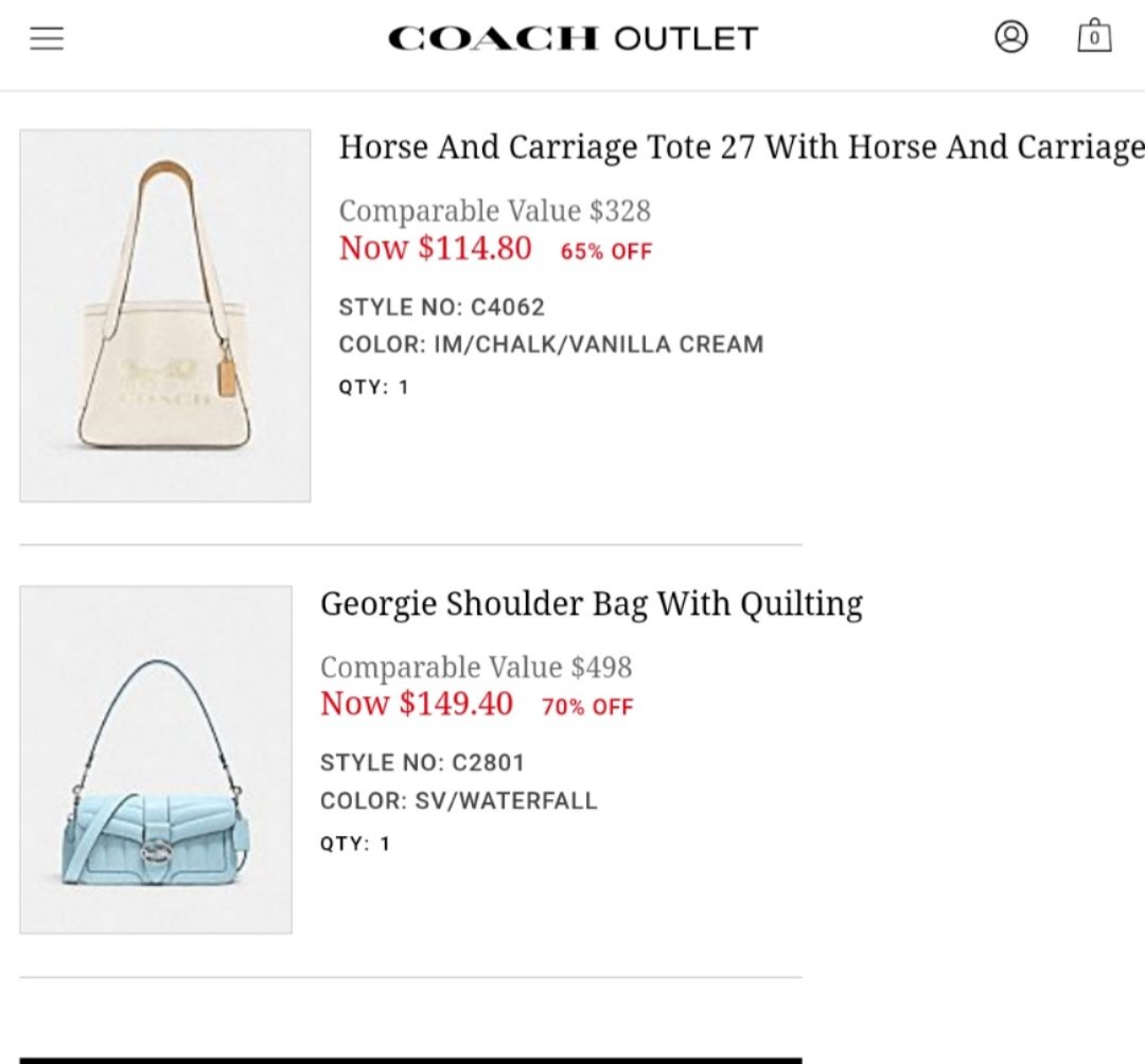 ❤️月底了又是商家冲业绩时候，一滴也没有了，蔻驰奥莱我快俩月