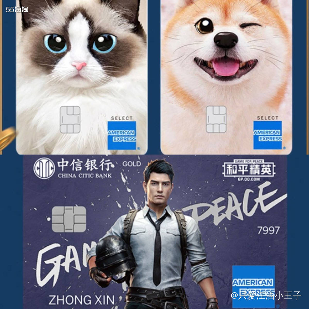 之前只知道中信银行有运通信用卡，可没想到他们家居然有5种运通