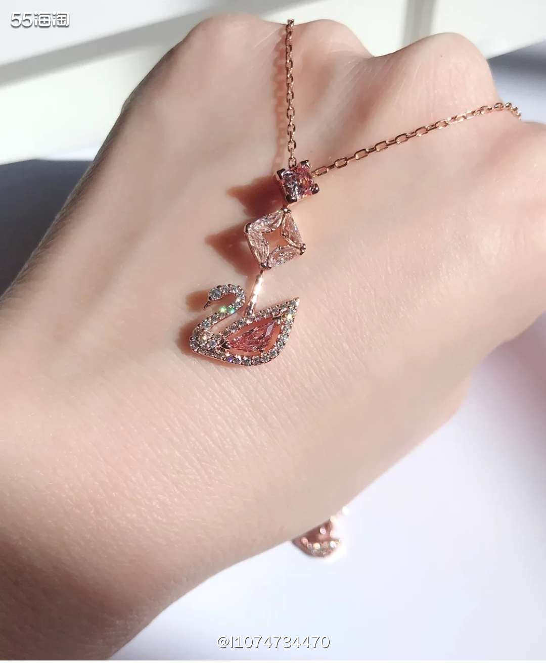 🎁海外购买什么，现在亚马逊海外购施华洛世奇春季限定粉色天鹅