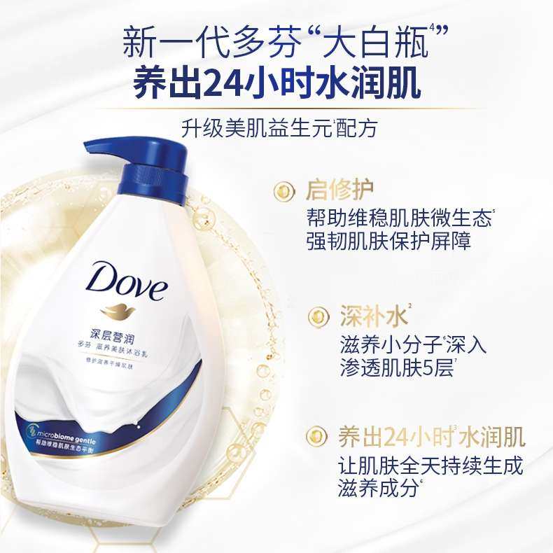 多芬的沐浴露真的很好用，洗完之后身上奶香味，很清香，我觉得沐