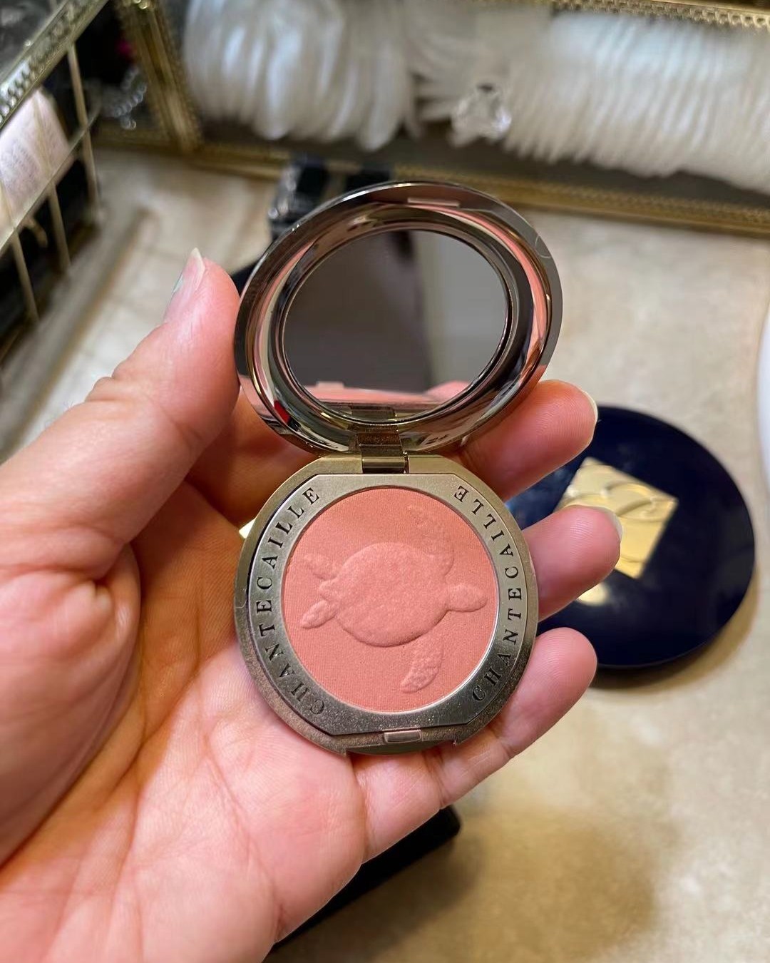 Chantecaille 香缇卡限量版腮红，第一次看到就被种