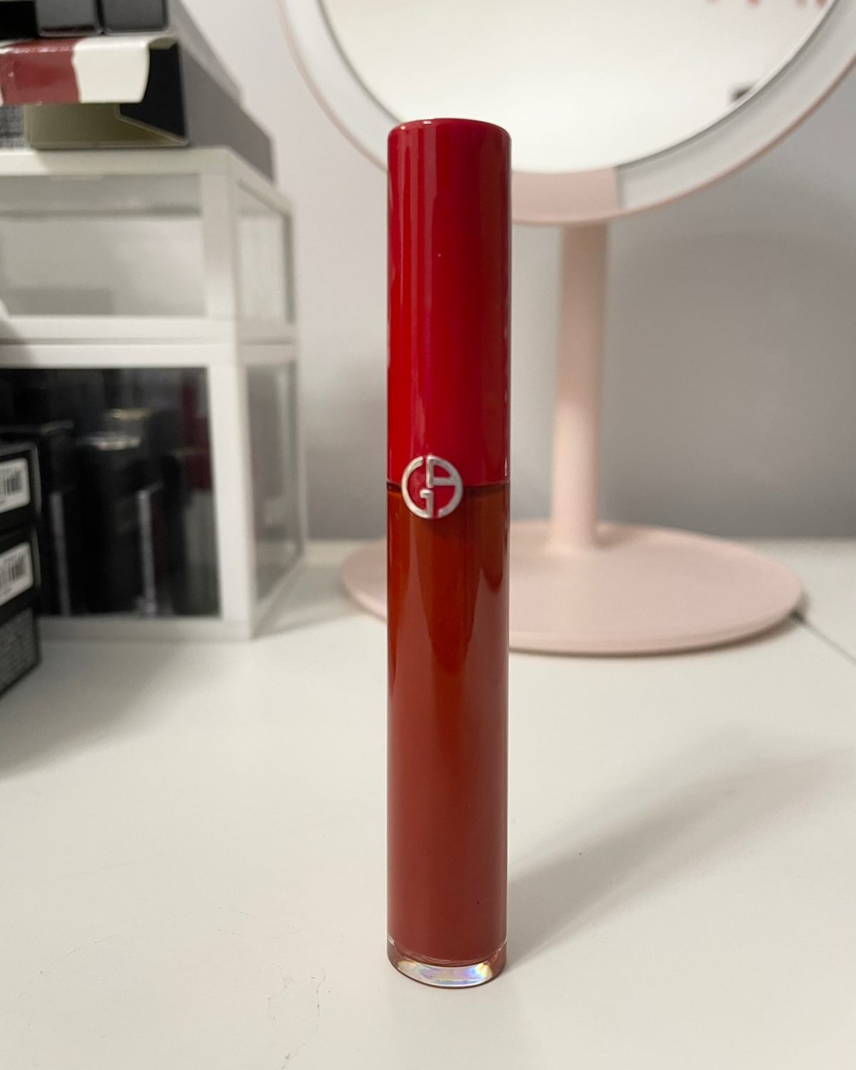 Cosmefancy海淘阿玛尼红管唇釉405，最经典的烂番茄