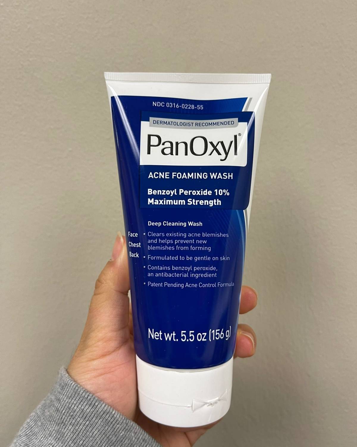 PanOxyl抗痘粉刺控油10%BPO过氧化苯甲酰洗面奶  