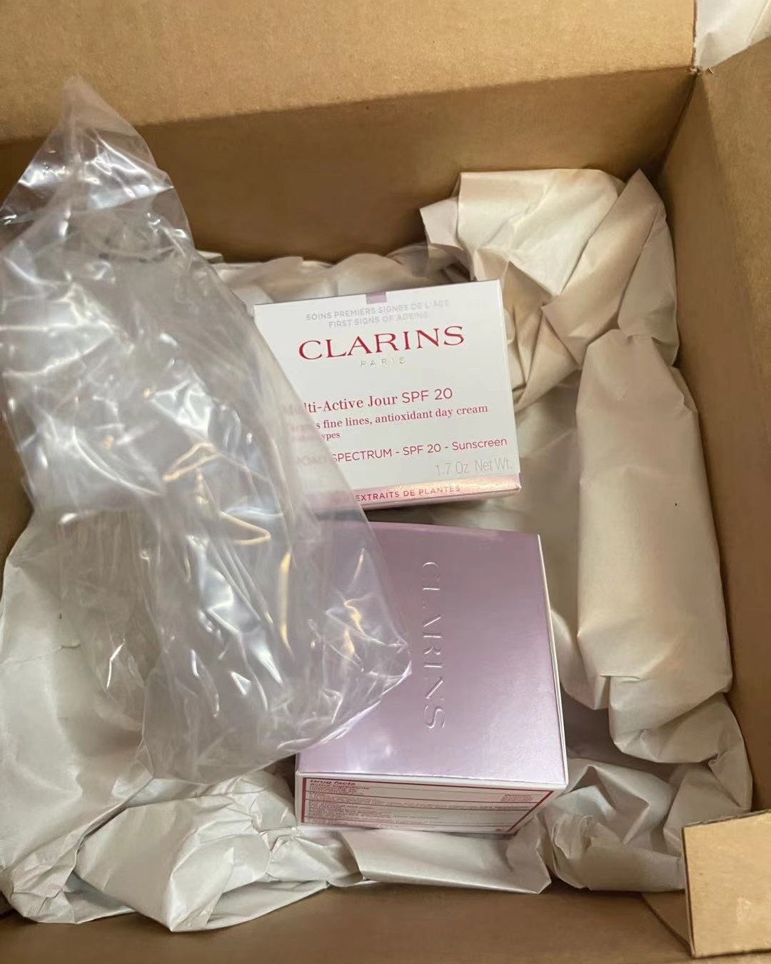 ✨我的娇韵诗冻龄霜开箱了，下单丝芙兰，走的168美中转运，速