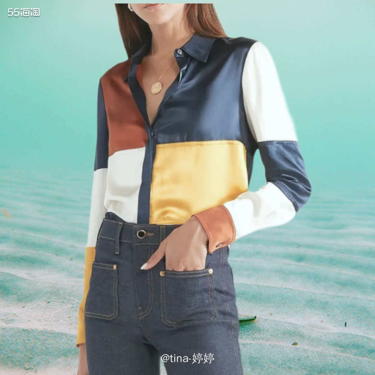 ✌️种草产品:tory burch真丝衬衫  👉价格:原价