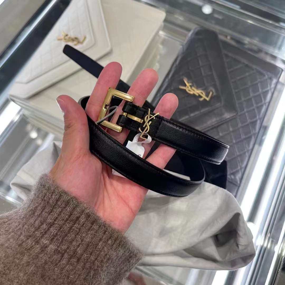 💕折扣补货  YSL经典款 黑色腰带 性价比超高的小单品 
