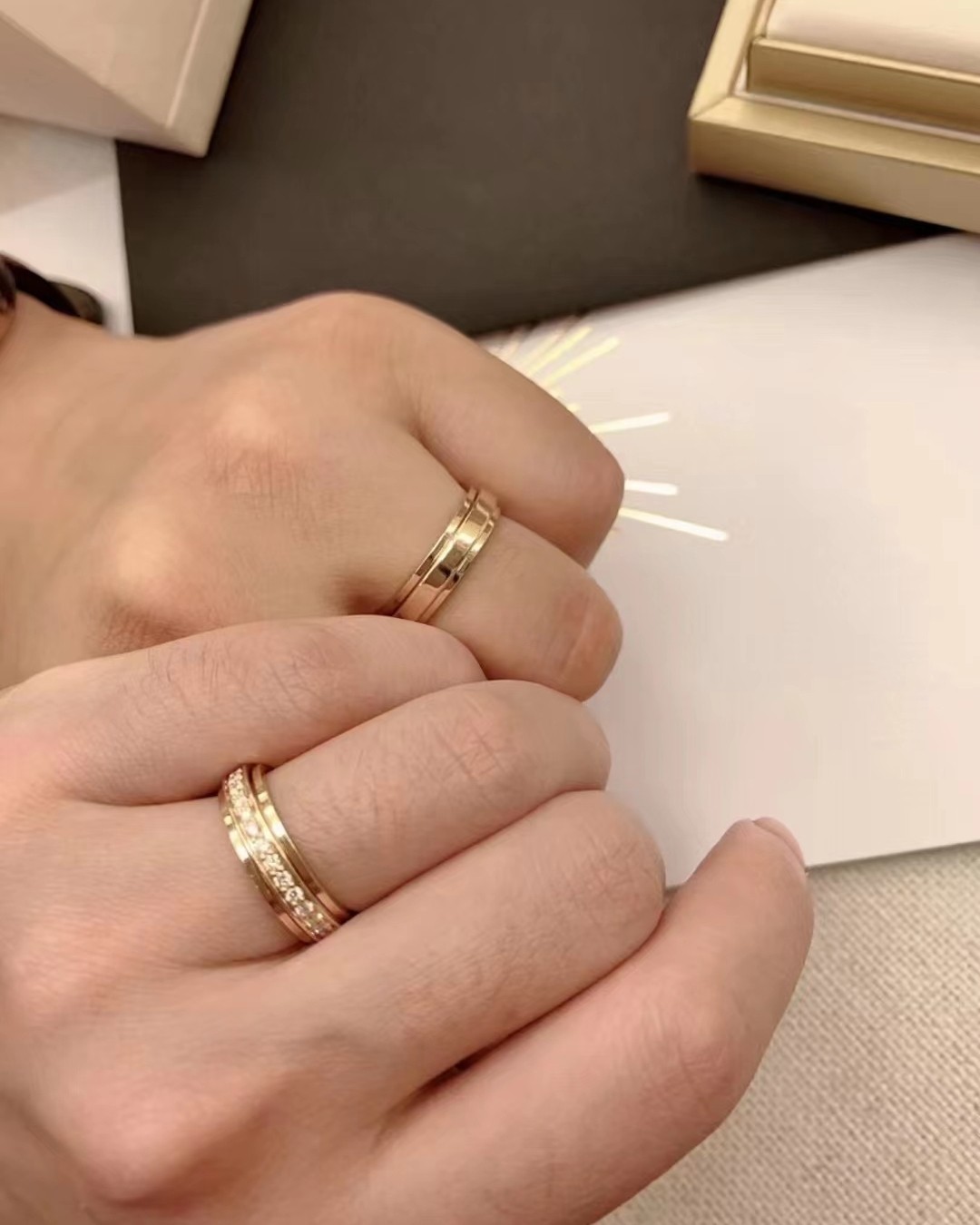 伯爵65折团购  时来运转 对戒💍  婚礼季来啦！婚戒对戒