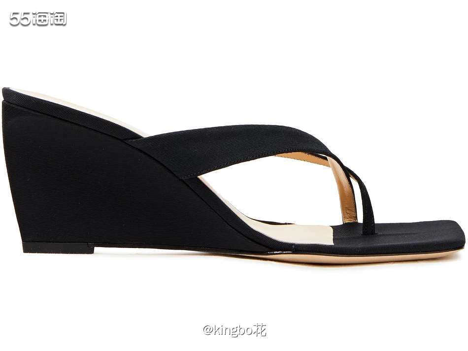 🔴By Far 方头缎面连根凉鞋，穿上它腿长两米八！  �