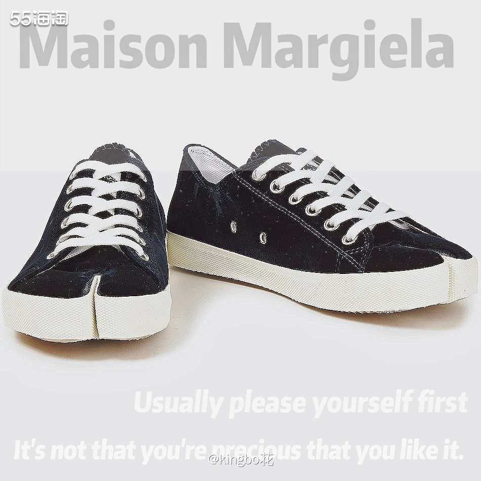 🔴Maison Margiela马吉拉Tabi 绒面分趾鞋