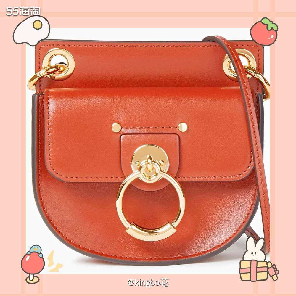 🔴蔻依chloe tess迷你马鞍包，红得不张扬，时尚又洋